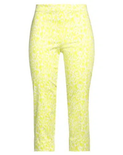 Diana Gallesi Woman Pants Lime Green Size 6 Cotton, Elastane