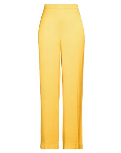 Diana Gallesi Woman Pants Marigold Size 14 Viscose In Yellow