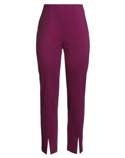 Diana Gallesi Woman Pants Mauve Size 10 Viscose, Polyamide, Elastane In Purple