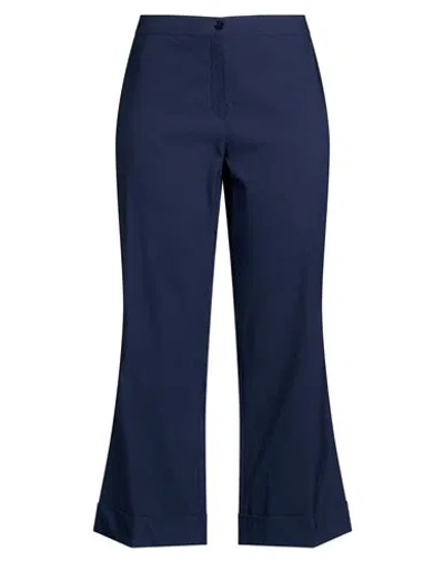 Diana Gallesi Woman Pants Midnight Blue Size 14 Viscose, Polyamide, Elastane