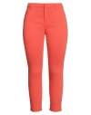 Diana Gallesi Woman Pants Orange Size 10 Cotton, Viscose, Elastane