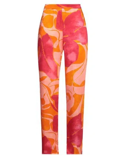 Diana Gallesi Woman Pants Orange Size 8 Polyester