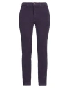Diana Gallesi Woman Pants Purple Size 4 Cotton, Elastane In Purple