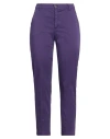 Diana Gallesi Woman Pants Purple Size 6 Cotton, Elastane In Purple