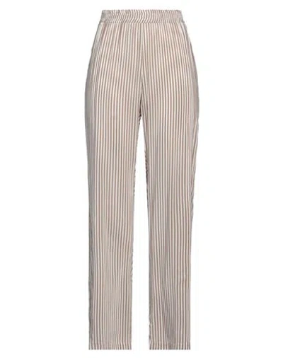 Diana Gallesi Woman Pants Taupe Size 12 Viscose In Grey