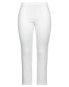 Diana Gallesi Woman Pants White Size 12 Cotton, Viscose, Elastane