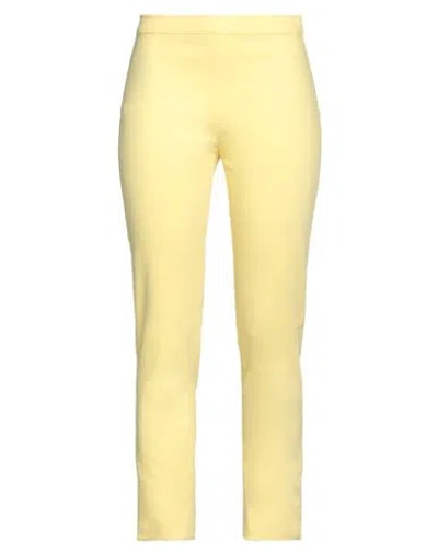 Diana Gallesi Woman Pants Yellow Size 6 Cotton, Polyamide, Elastane