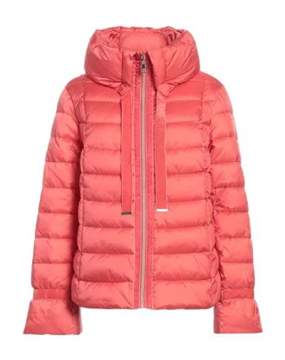 Diana Gallesi Woman Puffer Coral Size 14 Polyamide