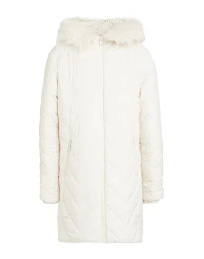 Diana Gallesi Woman Puffer Ivory Size 14 Polyester, Acrylic In White