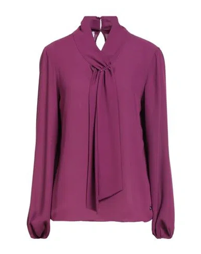 Diana Gallesi Woman Shirt Mauve Size 8 Polyester In Purple