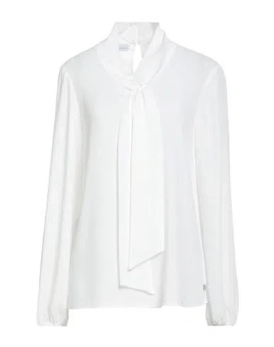 Diana Gallesi Woman Shirt White Size 6 Polyester