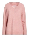 Diana Gallesi Woman Sweater Antique Rose Size L Polyamide, Wool, Alpaca Wool, Elastane In Pink