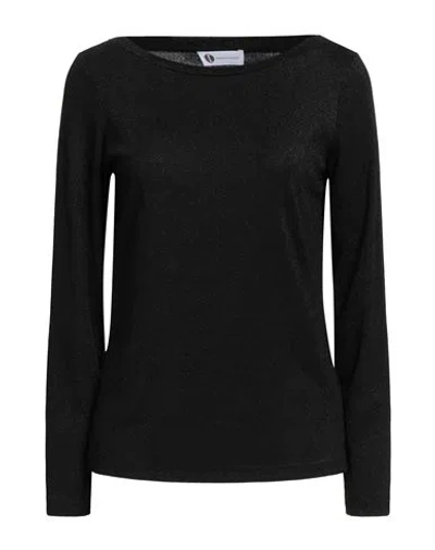 Diana Gallesi Woman Sweater Black Size 8 Viscose, Polyester, Polyamide, Elastane