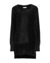 Diana Gallesi Woman Sweater Black Size L Recycled Polyacrylic, Polyester, Metallic Fiber In Black