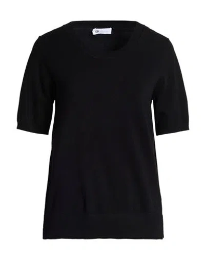 Diana Gallesi Woman Sweater Black Size L Viscose, Polyamide