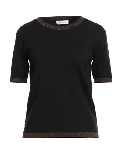 Diana Gallesi Woman Sweater Black Size Xl Polyester, Acrylic, Viscose, Polyamide