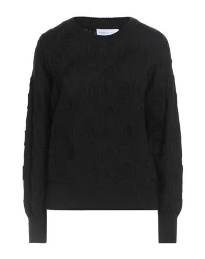 Diana Gallesi Woman Sweater Black Size Xl Wool, Acrylic, Polyamide