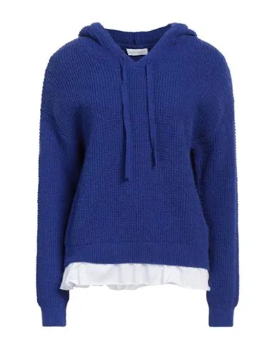 Diana Gallesi Woman Sweater Bright Blue Size L Acrylic, Polyester, Polyamide