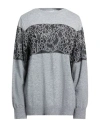 Diana Gallesi Woman Sweater Grey Size Xl Polyamide, Wool, Viscose, Acrylic In Gray