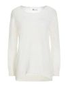 Diana Gallesi Woman Sweater Ivory Size M Mohair Wool, Cashmere In White
