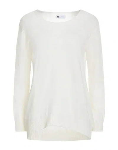 Diana Gallesi Woman Sweater Ivory Size M Mohair Wool, Cashmere In White