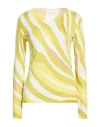 Diana Gallesi Woman Sweater Lime Green Size L Viscose, Polyamide In Green