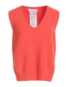 Diana Gallesi Woman Sweater Orange Size 1 Viscose, Polyester, Polyamide In Orange