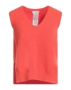Diana Gallesi Woman Sweater Orange Size 1 Viscose, Polyester, Polyamide In Orange