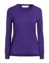 Diana Gallesi Woman Sweater Purple Size S Polyester, Viscose, Acrylic, Polyamide In Purple