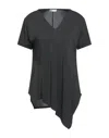 Diana Gallesi Woman T-shirt Lead Size 10 Polyester In Grey