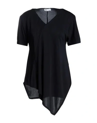 Diana Gallesi Woman T-shirt Midnight Blue Size 10 Polyester