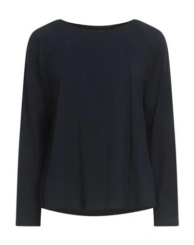Diana Gallesi Woman T-shirt Midnight Blue Size 12 Cotton, Elastane