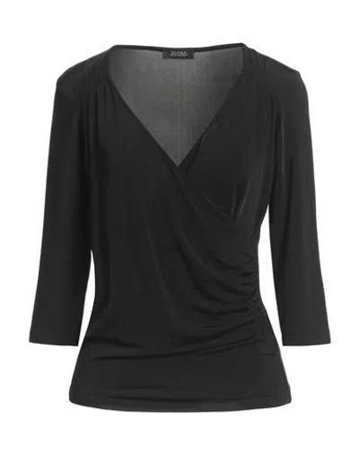 Diana Gallesi Woman Top Black Size 10 Viscose, Elastane