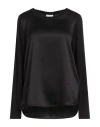Diana Gallesi Woman Top Black Size 12 Viscose, Elastane, Polyester In Black