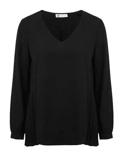Diana Gallesi Woman Top Black Size 16 Polyester