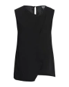 Diana Gallesi Woman Top Black Size 4 Polyester