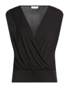 Diana Gallesi Woman Top Black Size 6 Polyester