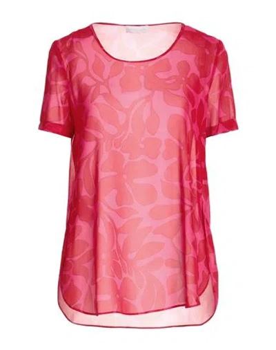 Diana Gallesi Woman Top Fuchsia Size 4 Polyester In Pink
