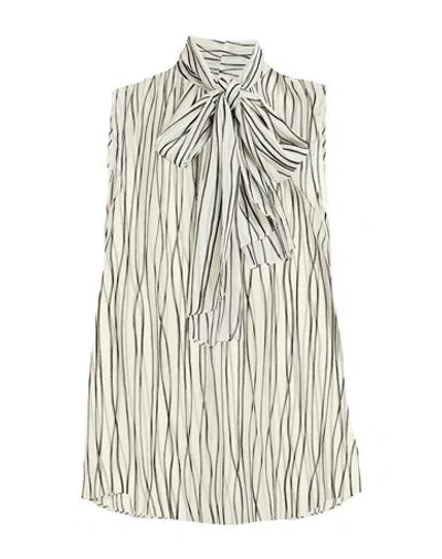 Diana Gallesi Woman Top Ivory Size 16 Polyester In White