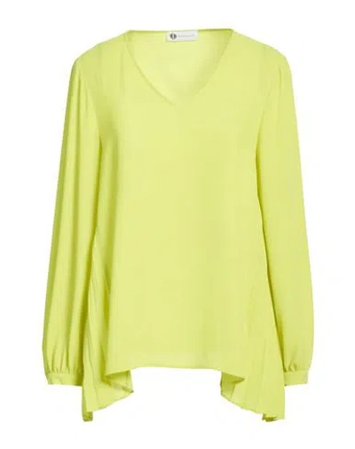 Diana Gallesi Woman Top Lime Green Size 8 Polyester