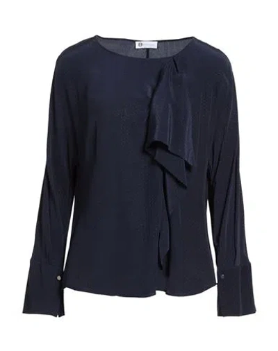 Diana Gallesi Woman Top Midnight Blue Size 6 Viscose