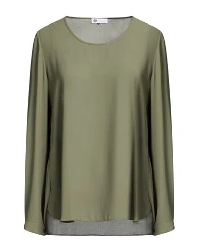 Diana Gallesi Woman Top Military Green Size 8 Polyester