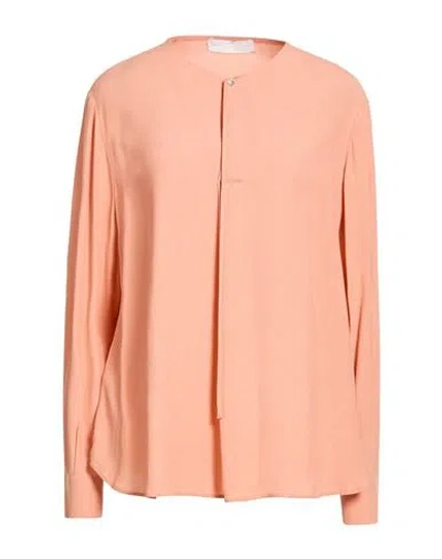 Diana Gallesi Woman Top Salmon Pink Size 16 Viscose
