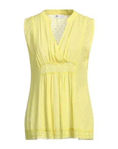 Diana Gallesi Woman Top Yellow Size 6 Viscose, Modal, Cotton