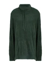 Diana Gallesi Woman Turtleneck Emerald Green Size L Polyamide, Polyester, Metallic Fiber In Green