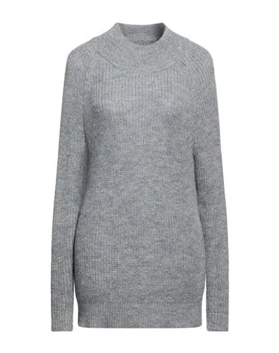 Diana Gallesi Woman Turtleneck Grey Size S Polyamide, Acrylic, Wool, Mohair Wool
