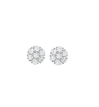 Diana M. 0.35 Diamond Studs In Silver