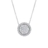 Diana M. Fine Jewelry 14k 0.48 Ct. Tw. Diamond Necklace In Silver