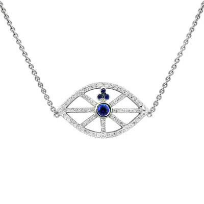 Diana M. 1.00 Carat Sappire And Diamond Bracelet In Blue