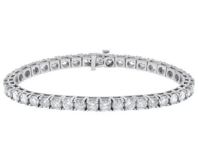 Diana M. 10.00 Carat Diamond Tennis Bracelet In Silver